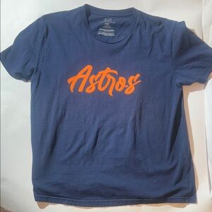 Houston Astros Navy T-Shirt with Orange Logo
